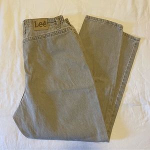 Vintage Lee jeans 30*33 tan high rise pocketless
